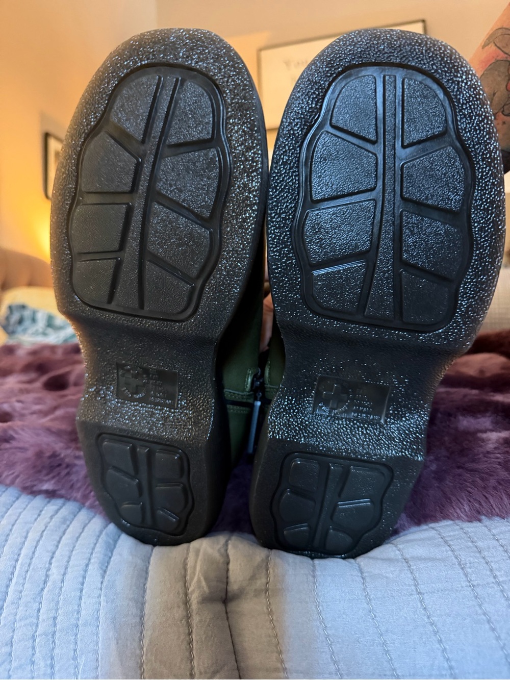 Dr. Martens Buzz Hi Boots in the Olive Green - Picture 5 of 6